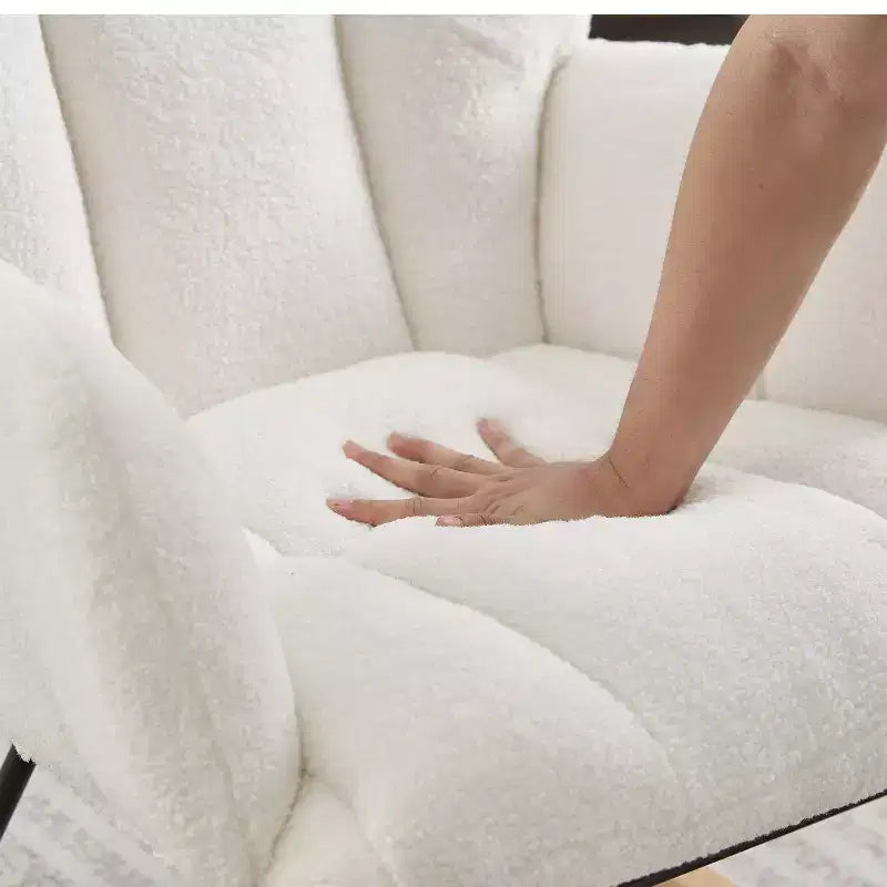 Modern Rocking Chair with High Backrest