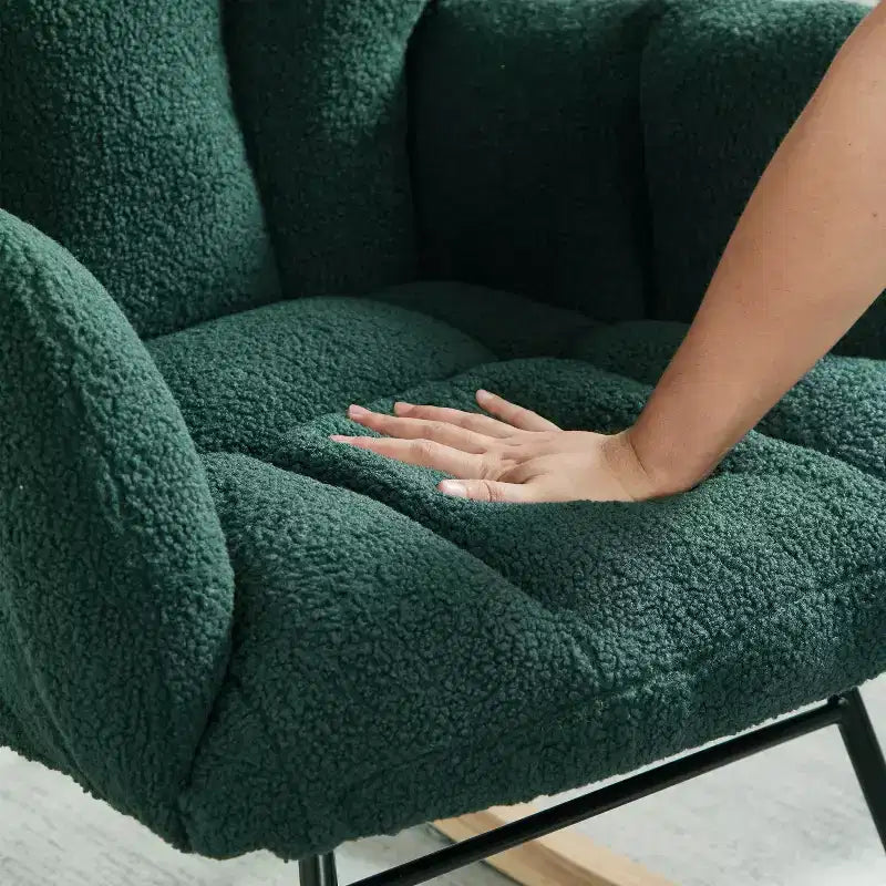 Modern Rocking Chair with High Backrest