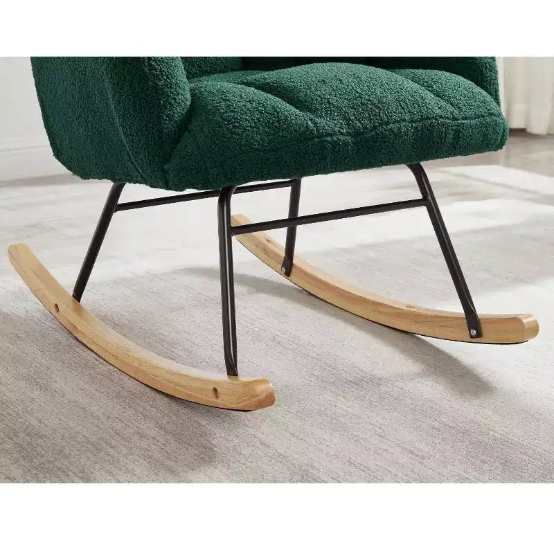 Modern Rocking Chair with High Backrest