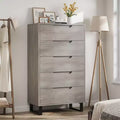 WhizMax Freestanding Elegant Tall Storage Dresser with 5 Ample Drawer Space