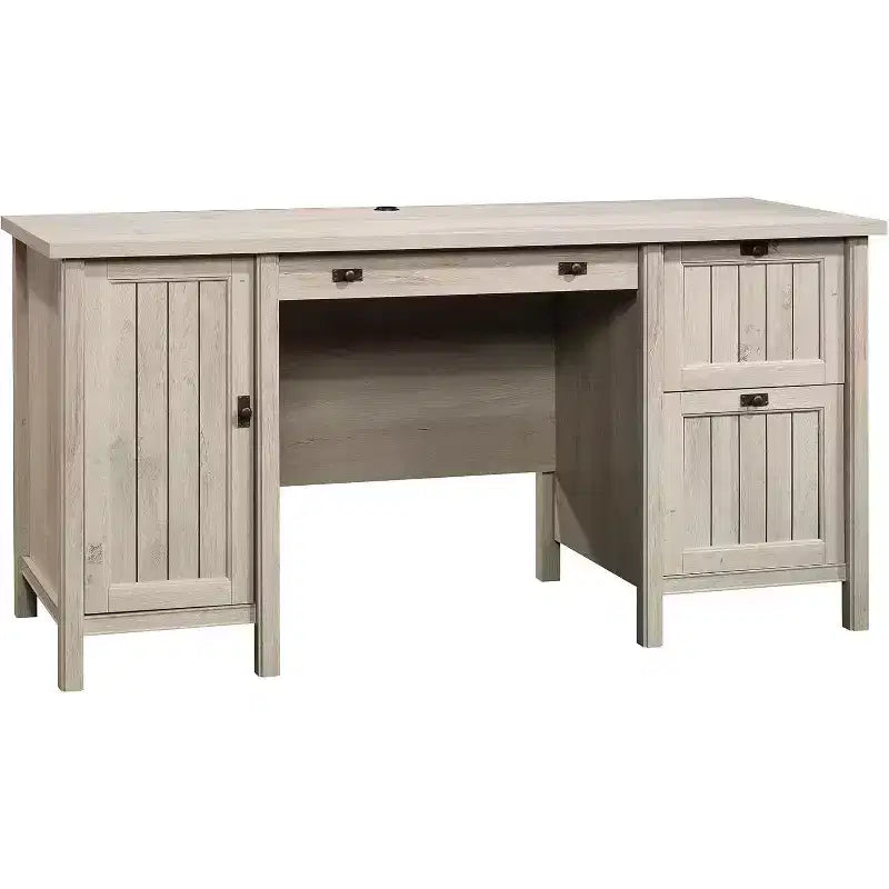 30 in.H Brown Wood Computer Desk with All Purpose Drawer