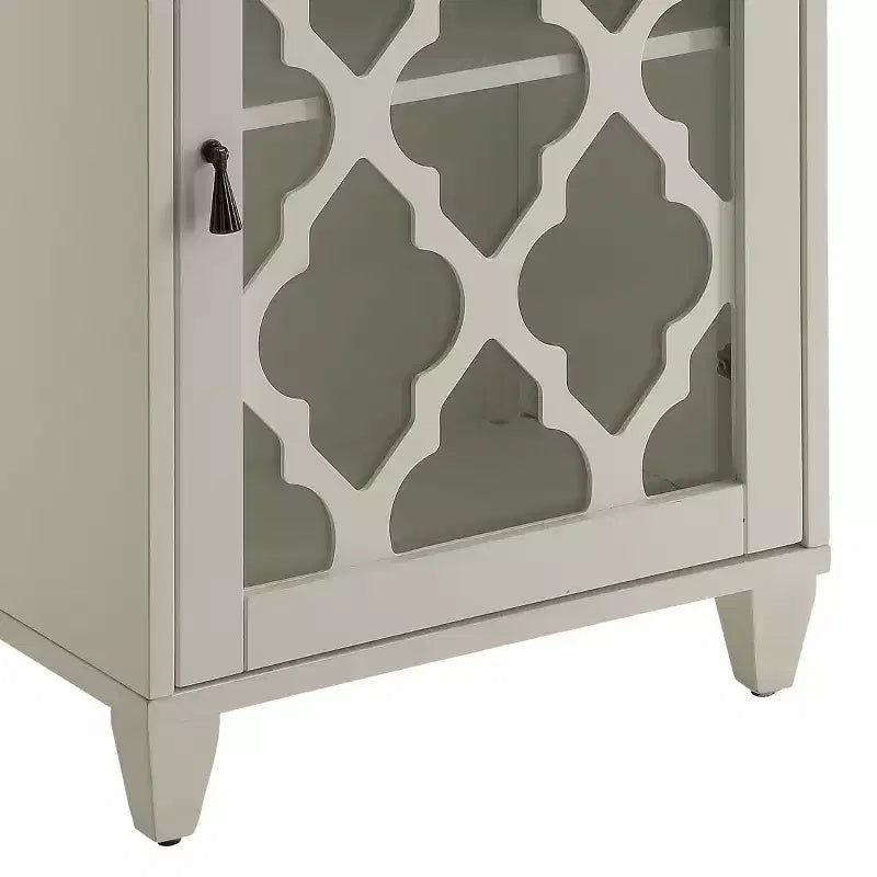 Retro Bedroom Dresser Nightstand with 5 Faux Wood Grain Drawers, Storage Chest Cabinet with Metal Glides