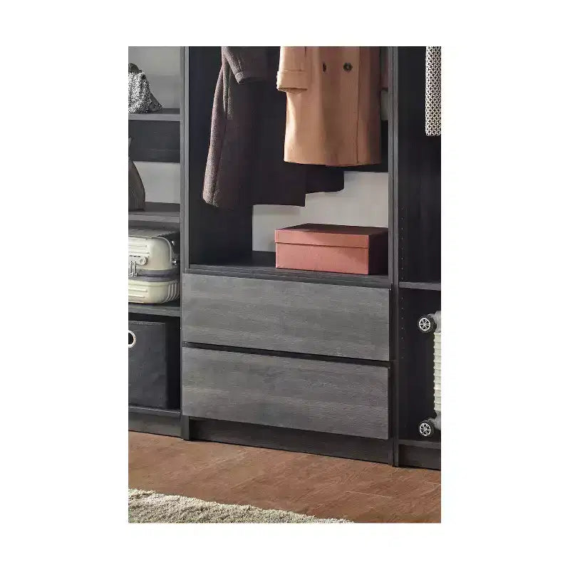 Freestanding Walk-in Wood Closet System