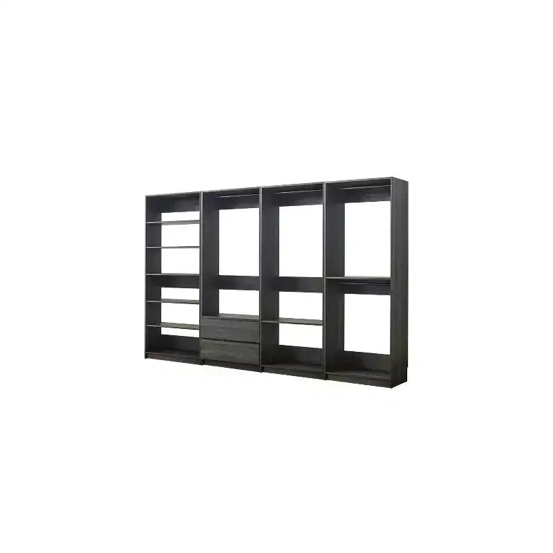 HomeStock Prosper Freestanding Walk in Wood Closet System