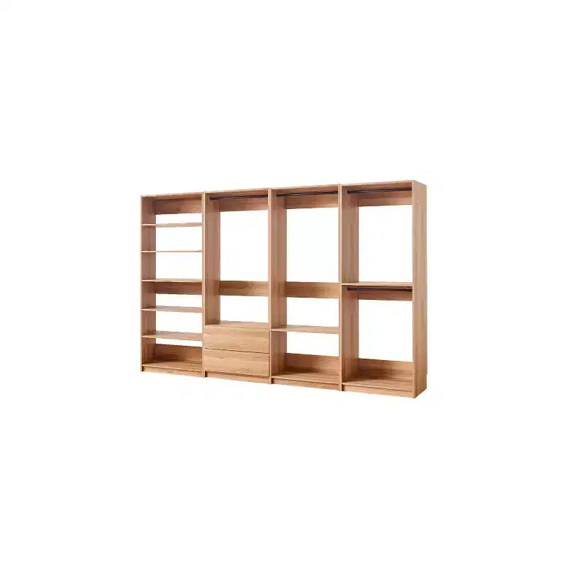 Freestanding Walk-in Wood Closet System