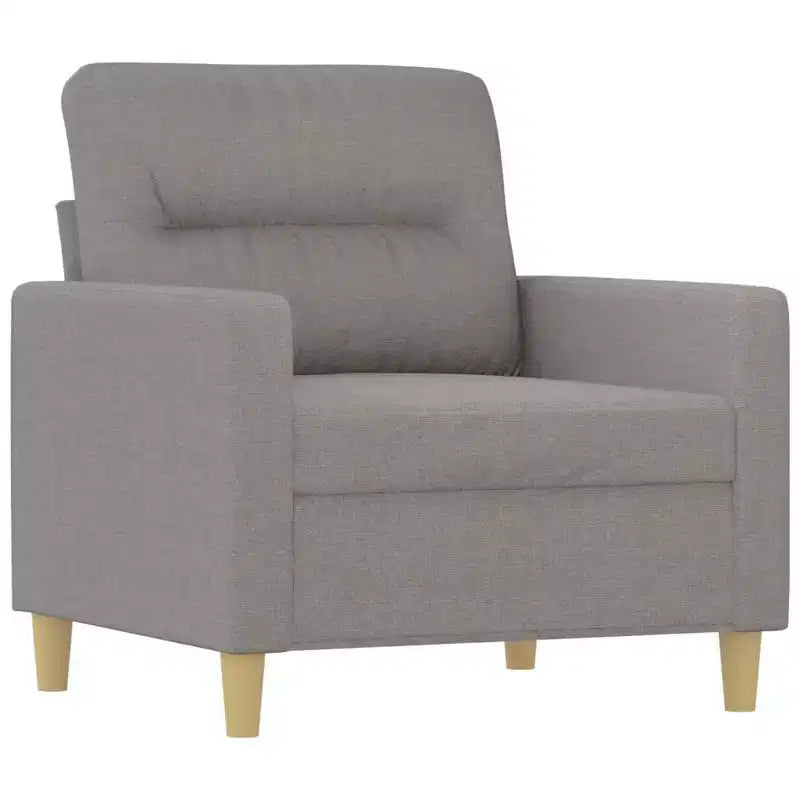 vidaXL Sofa Chair in Light Gray, Breathable and Durable Fabric, Stable and Sturdy Structure, Comfortable Seating Experience, Modern Design