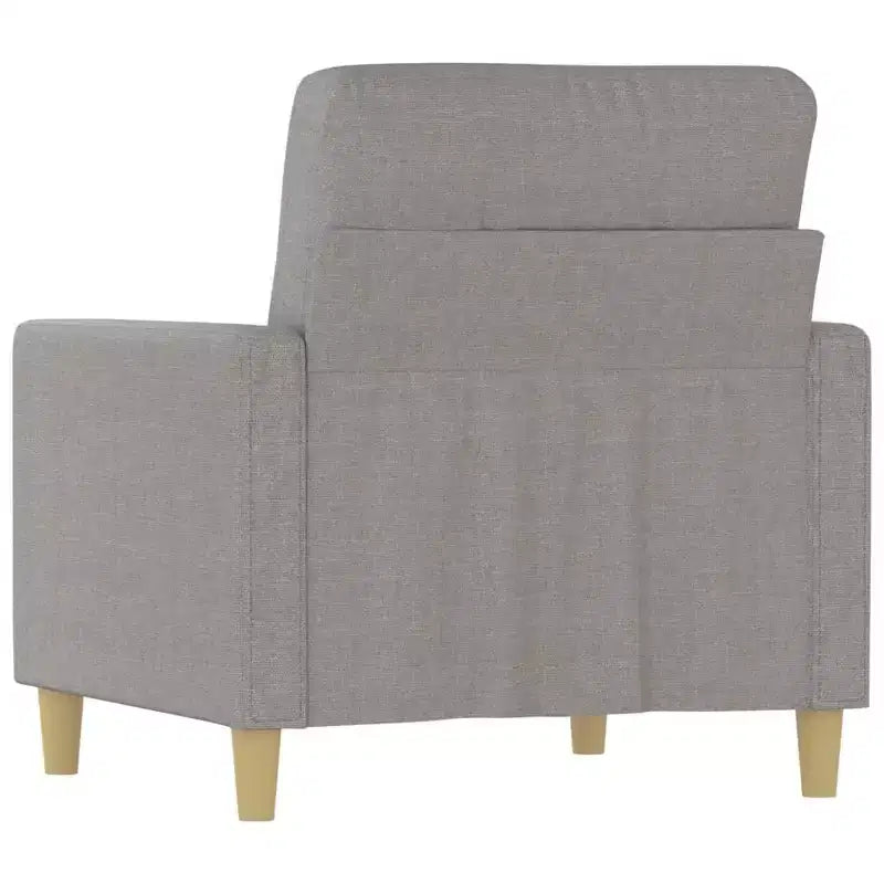 Sofa Chair in Light Gray – Breathable Fabric, Sturdy Frame & Modern Design