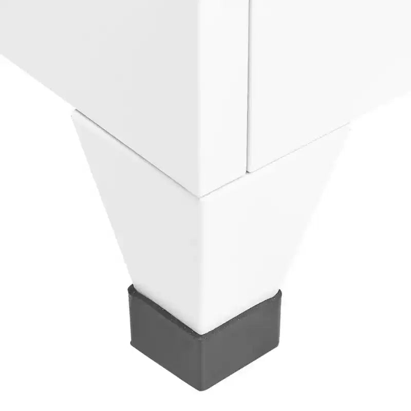 Locker Cabinet White Steel 15.0 x 15.7 x 70.9 in