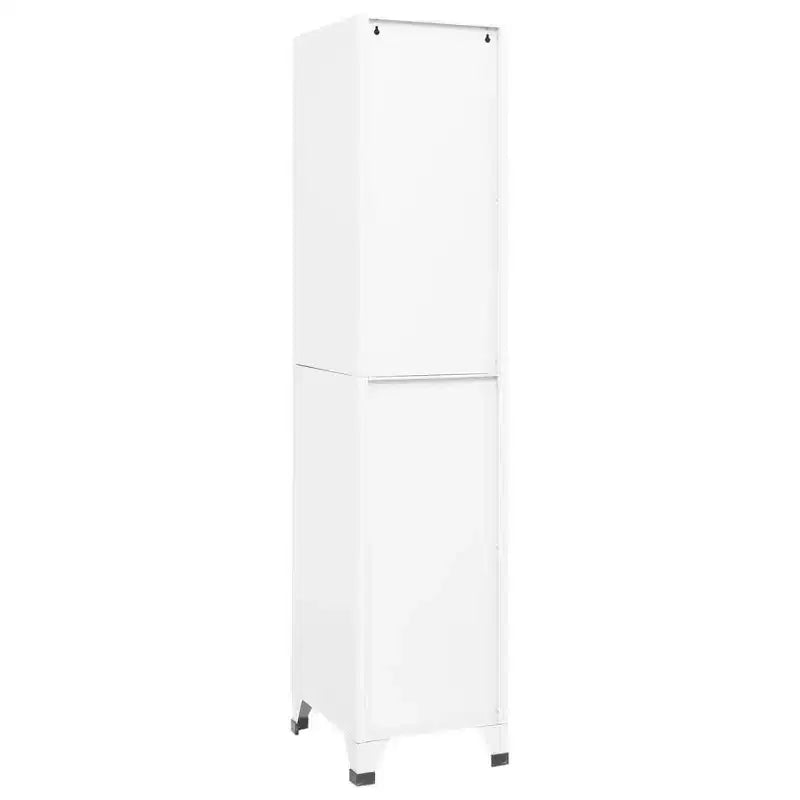 White Steel Locker Cabinet with 4 Doors