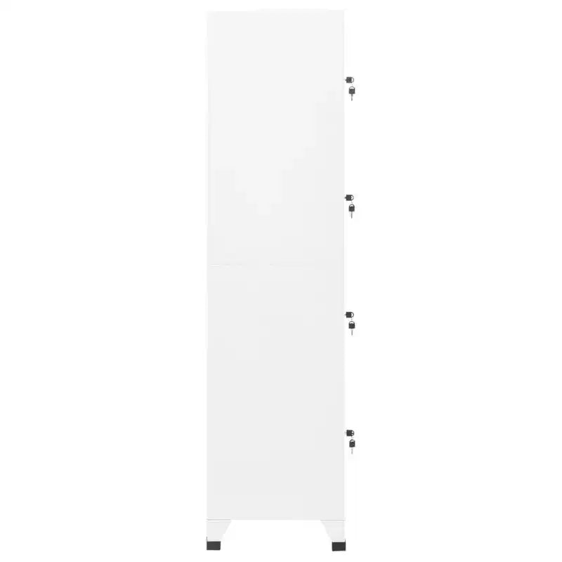White Steel Locker Cabinet with 4 Doors