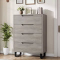 41.5 4-Drawer Vertical Dresser - Freestanding Wood Storage Cabinet for Bedroom or Living Room