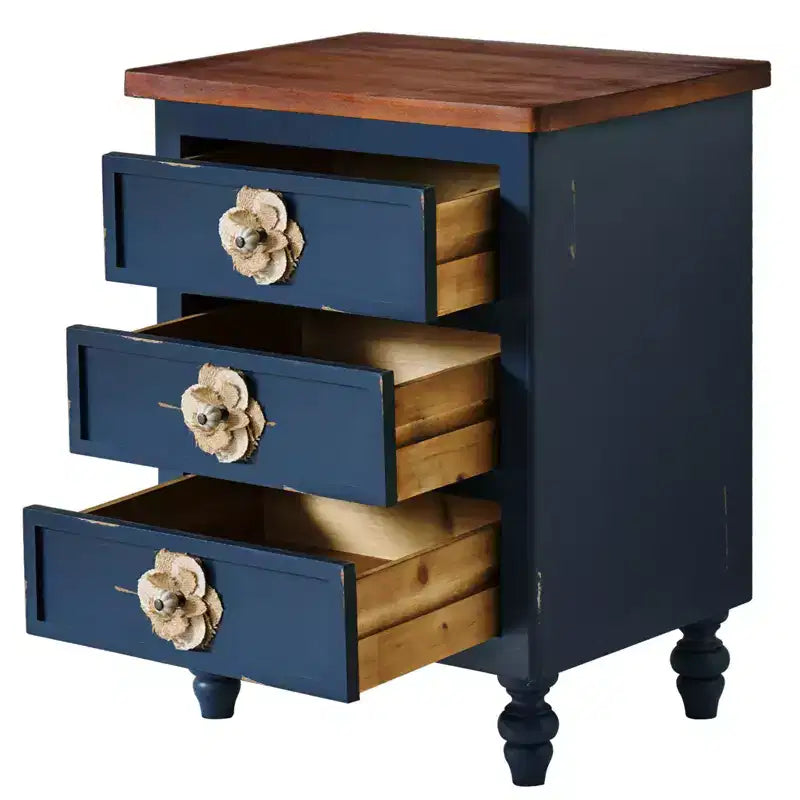 3 Drawer Nightstand for Bedroom Living Room