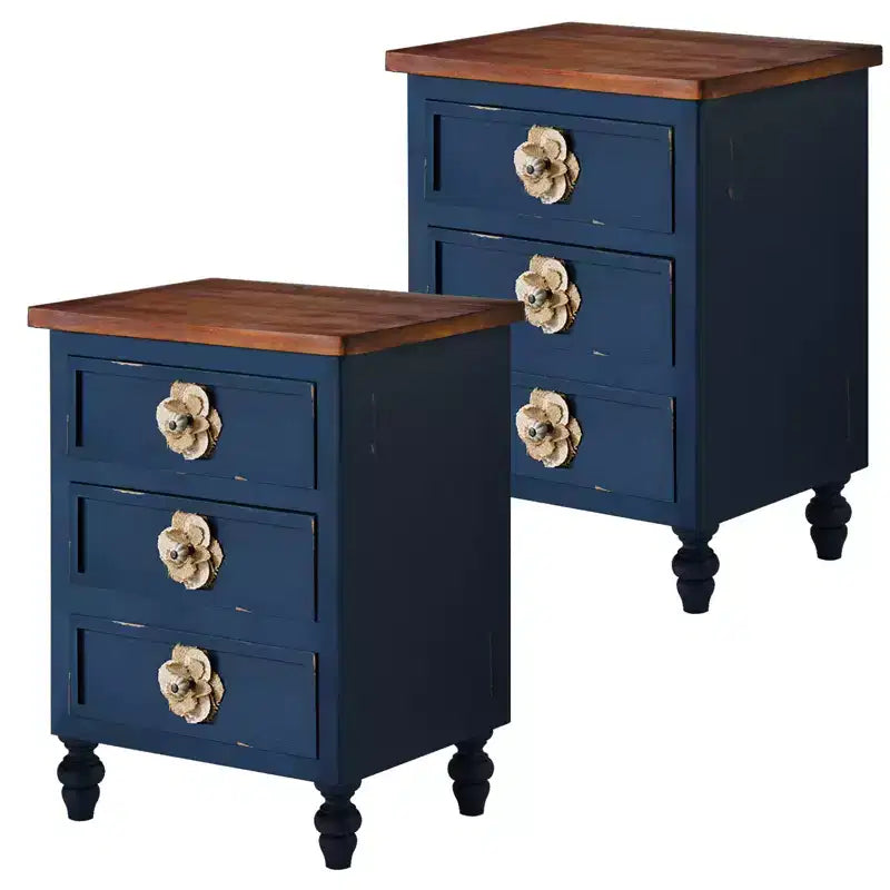 3 Drawer Nightstand for Bedroom Living Room