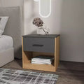 Solomon Stylish Functional 1 Drawer Nightstand for Bedroom Living Room