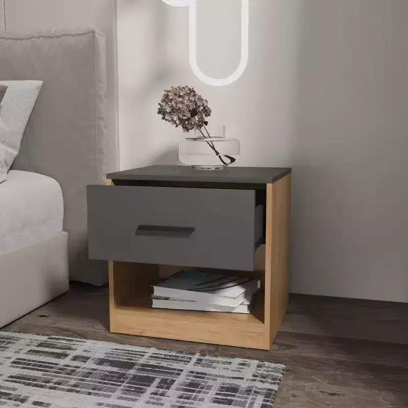 1 Drawer Nightstand for Bedroom & Living Room