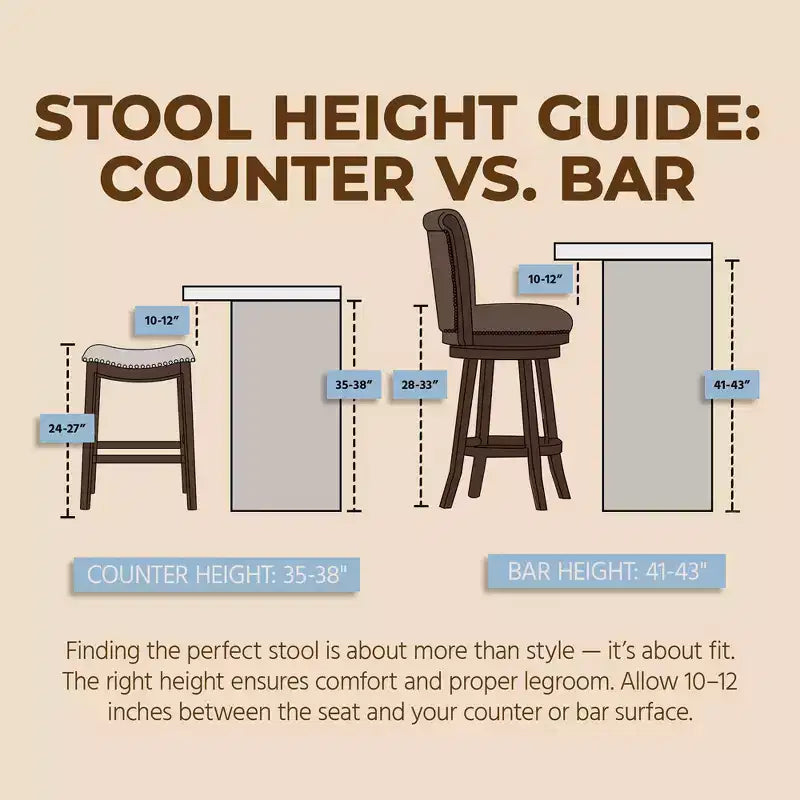 26" Swivel Counter Stool, Walnut Finish & Brown Leather, 2 Pack