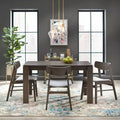 Modern Rectangular Dining Table Gray