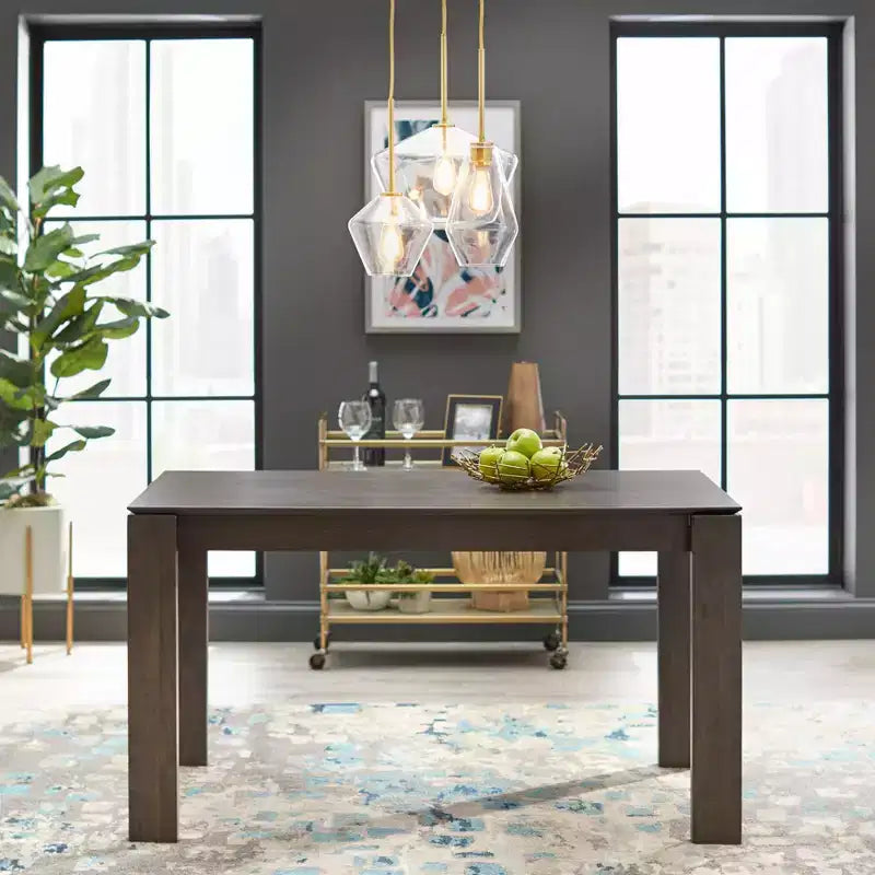 Modern Rectangular Dining Table Gray
