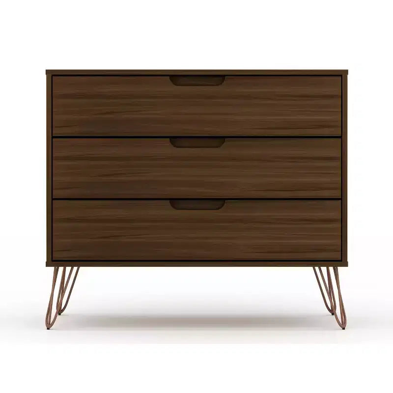 Mid-Century Modern 3-Drawer Dresser