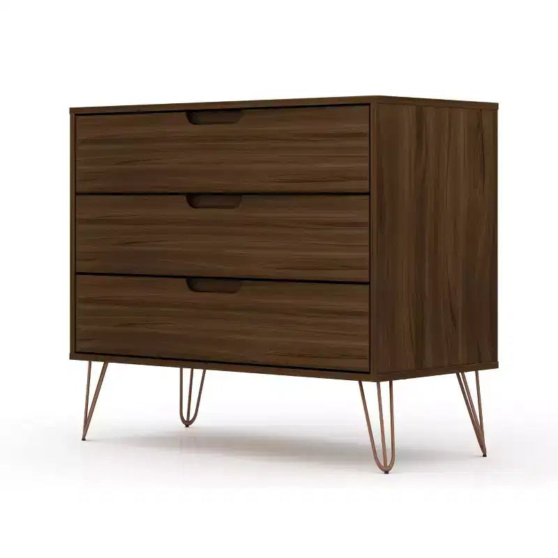 Mid-Century Modern 3-Drawer Dresser