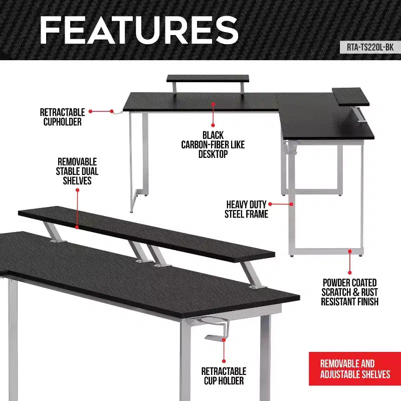L Shaped Gaming Desk