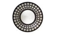 Northlight 24.75 Glamorous Cascading Orbs Black Framed Round Wall Mirror