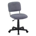 VECELO Comfy Height Adjustable Swivel Armless Home Office Chair