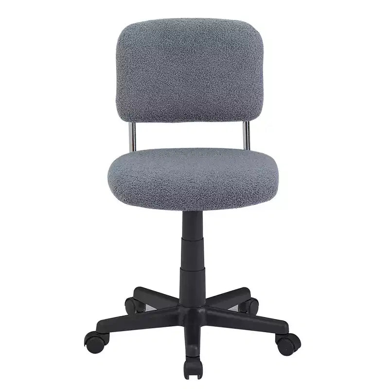 Comfy Height Adjustable Swivel Armless Home Office Chair