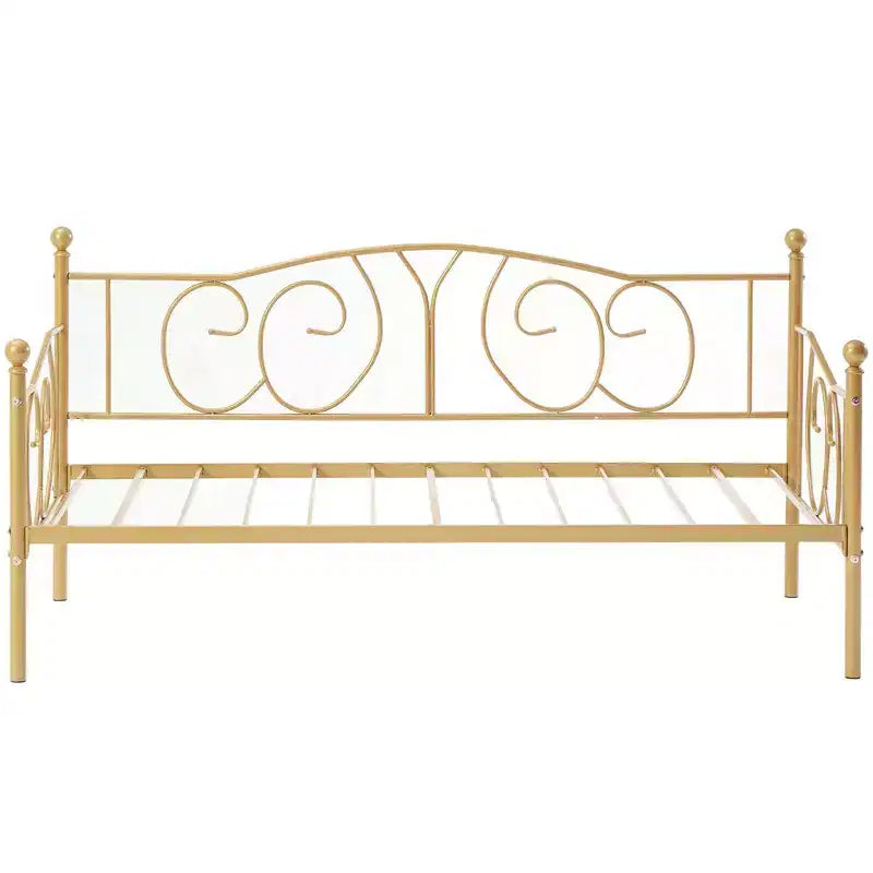 Twin Metal Daybed Frame, Sofa Bed with Under-bed Storage, Easy Assembly, No Box Spring Needed