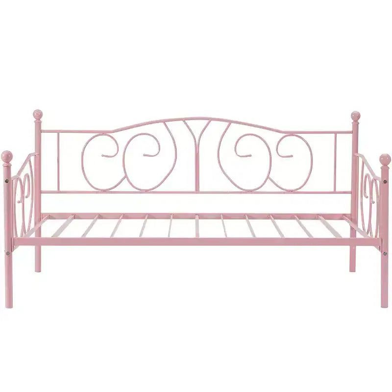Twin Metal Daybed Frame, Sofa Bed with Under-bed Storage, Easy Assembly, No Box Spring Needed