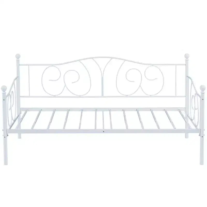 Twin Metal Daybed Frame, Sofa Bed with Under-bed Storage, Easy Assembly, No Box Spring Needed