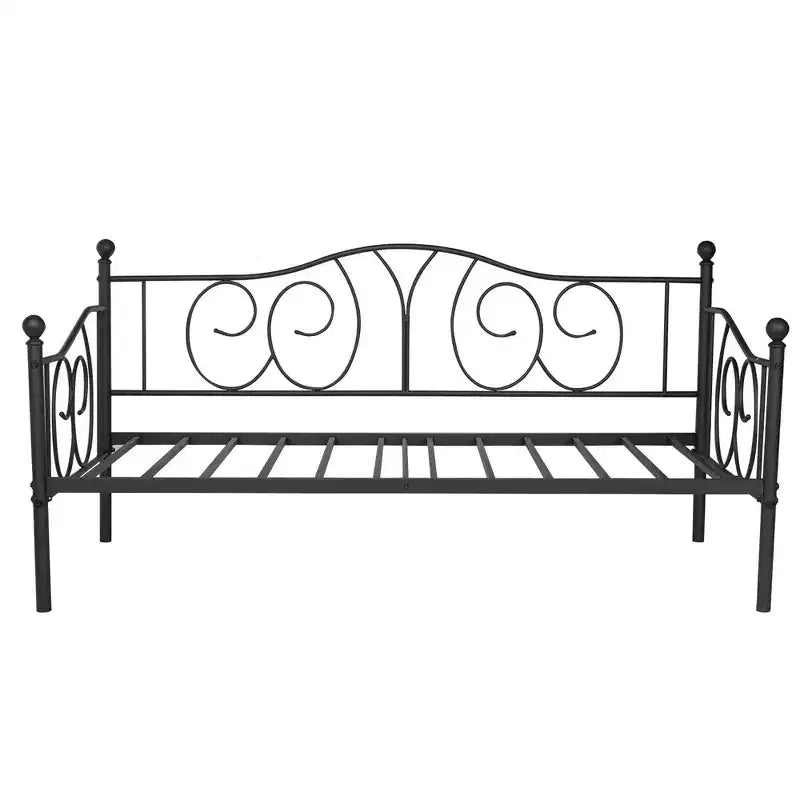 Twin Metal Daybed Frame, Sofa Bed with Under-bed Storage, Easy Assembly, No Box Spring Needed